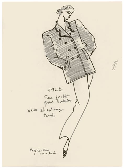 yves st laurent sketches